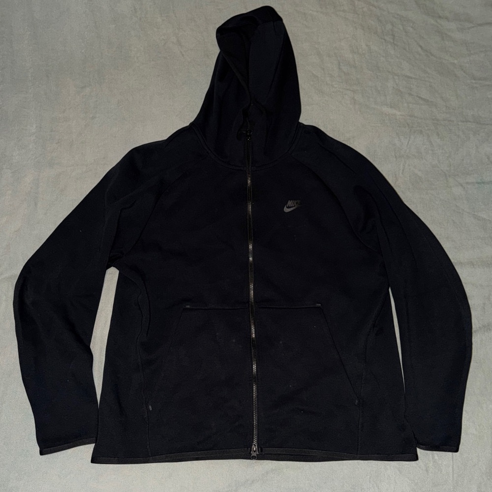 Mens Nike Tech Fleece Tracksuit (Black/Black) - Picture 2 of 13